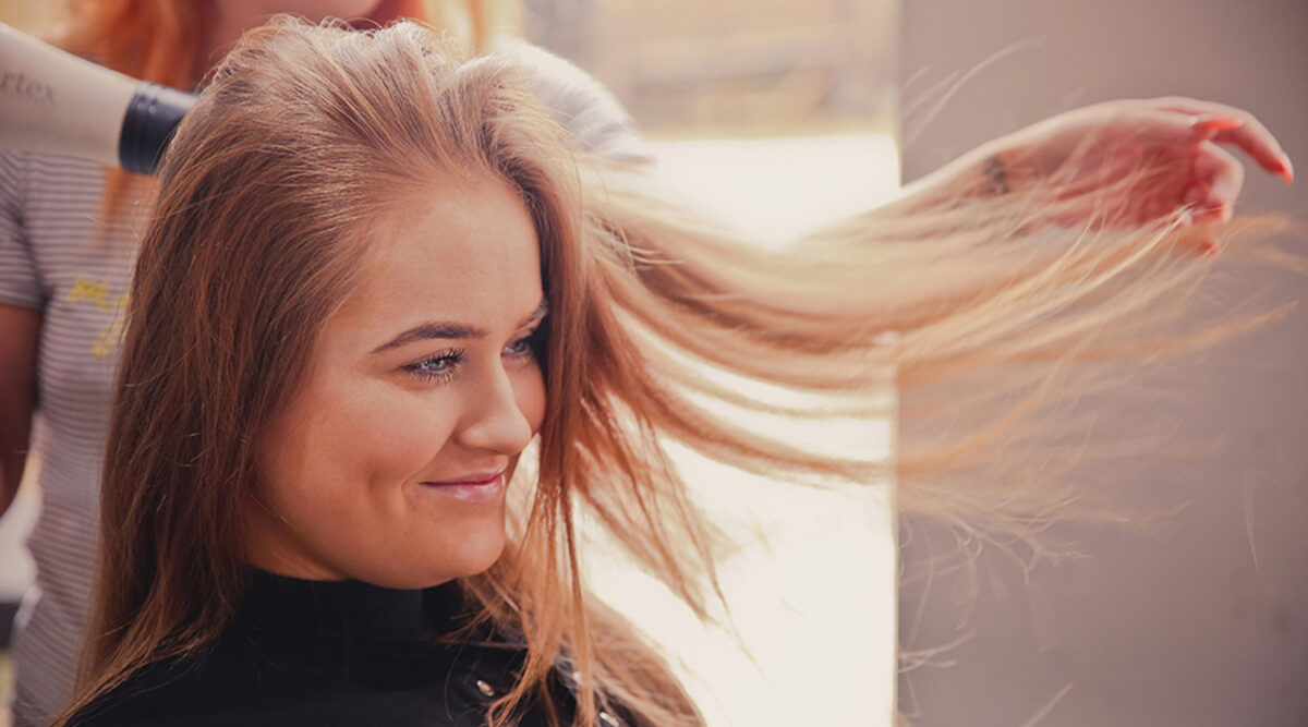 Hair styling at David Salons