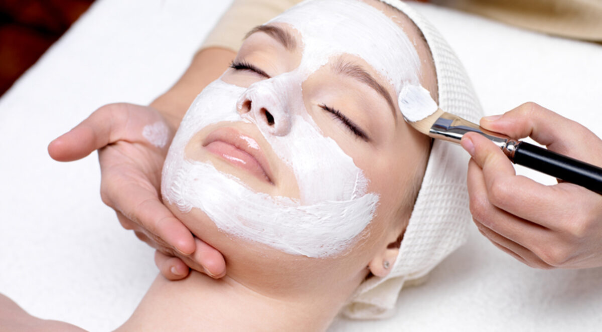 Facial treatment at David Salons